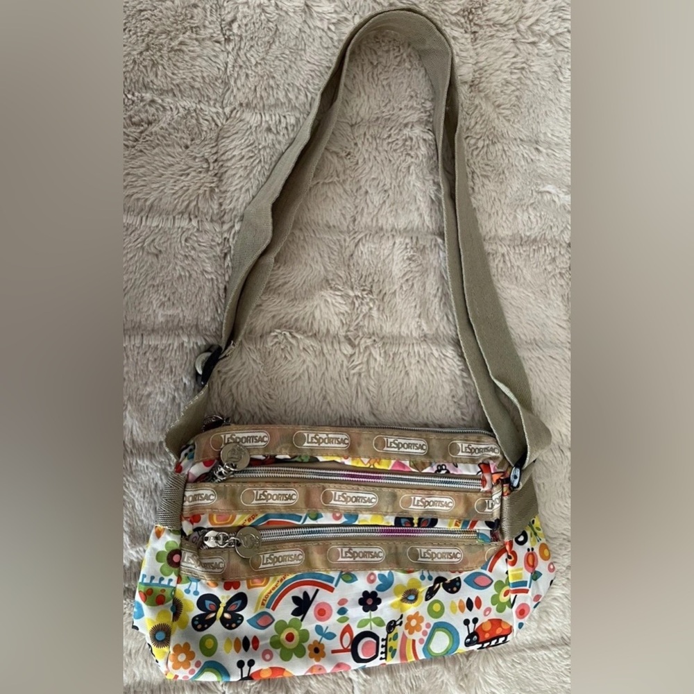 TOKIDOKI for LESPORTSAC Floral Butterflies Rainbow Butterflies VINTAGE Y2K Purse